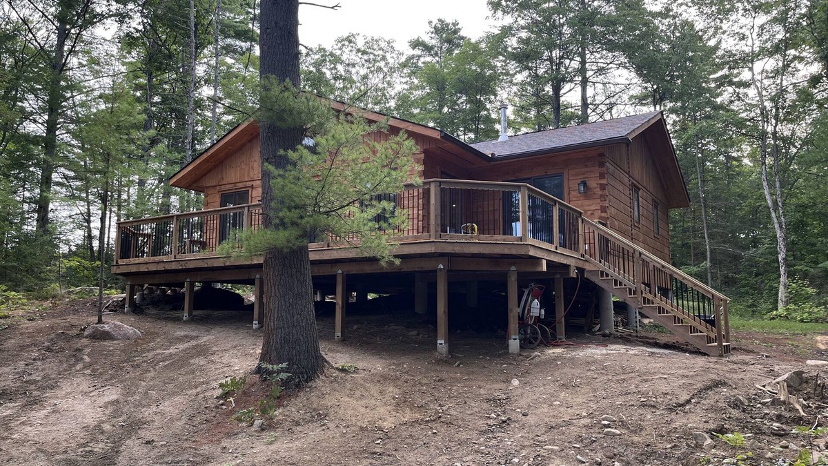 Georgian Bay Cottage | Timber cottage with large deck overlooking the water. Boat access only, no road.