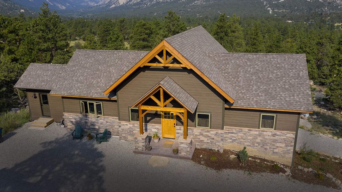 Nathrop House | Timber Frame Home with Spectacular View of Chalk Cliffs and Canyon