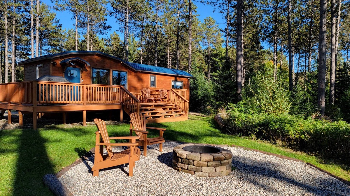 Malone Cabin | Tiny Country Cabin w/ private deck & firepit -- 5 min to Titus Ski!!