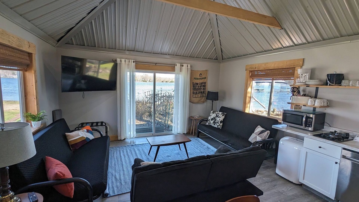Stow Cottage | Tiny House #1 - Lakefront, Spacious, & Modern "Tiny Home" with 2 bdrms & 1 bath