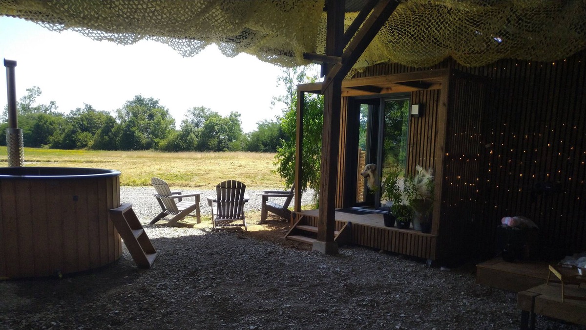 Drace Cabin | Tiny House - Bain Nordique - Cinema Plein air