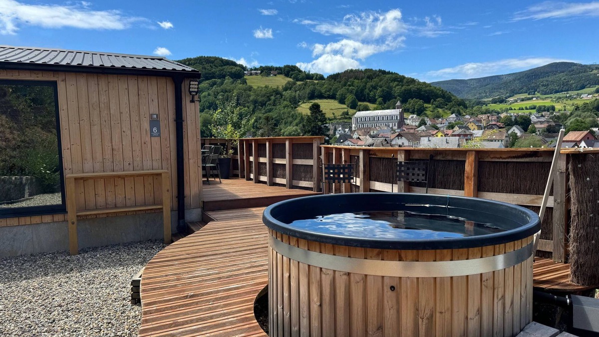 Orbey Cabin | Tiny House in Alsace with Hot Tub and mountain views