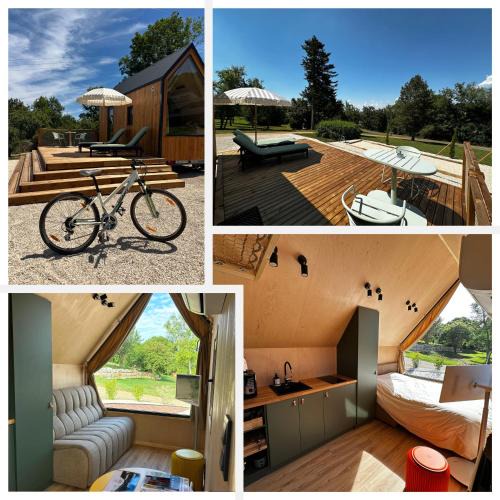 Vesoul Agglomeration Cabin | Tiny House Mon Cabanon grand jardin terrasse climatisation