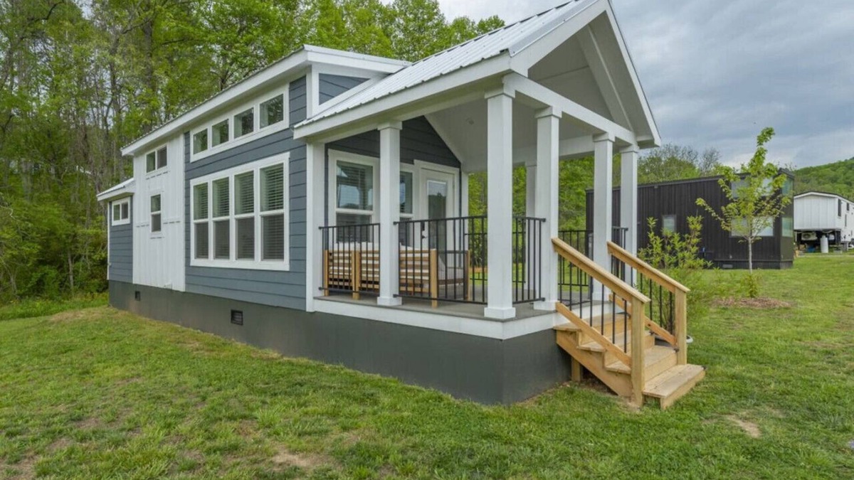 Mills River House | tiny monroe · Trout Lily Tiny Home @ Acony Bell Village