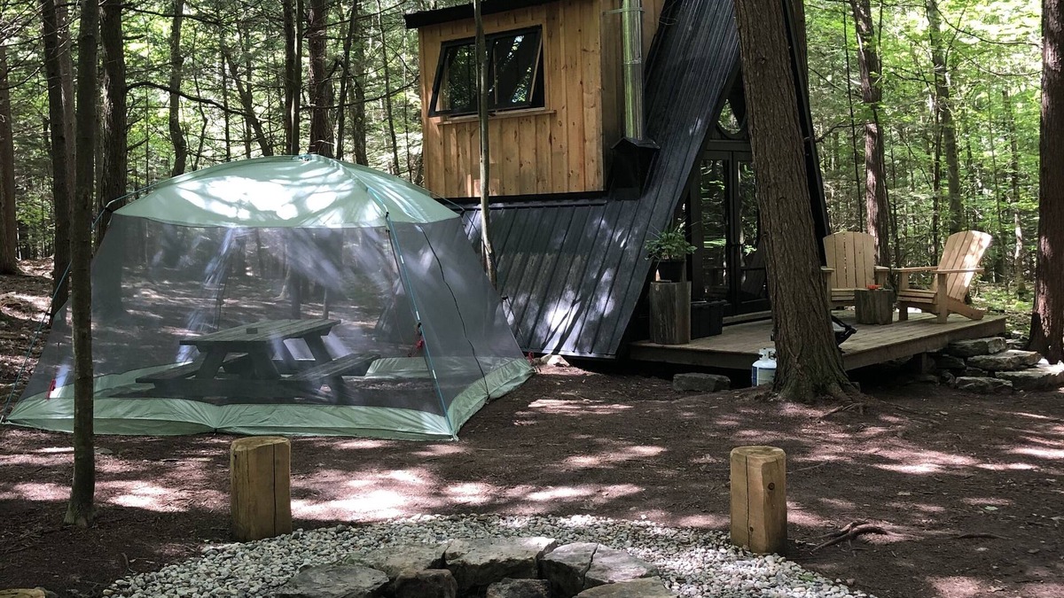 Tay Valley Cabin | Tiny off-grid A-frame cabin nestled in nature!