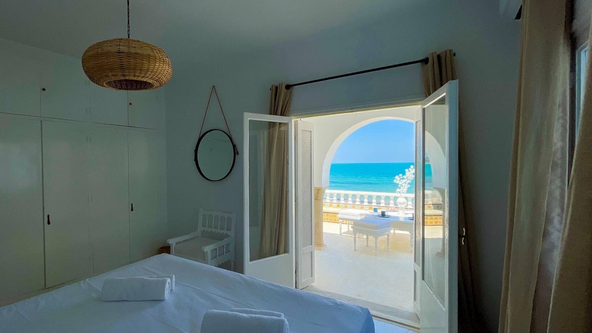 Sidi Abdel Aziz Villa | The Sea House beach front villa with pool