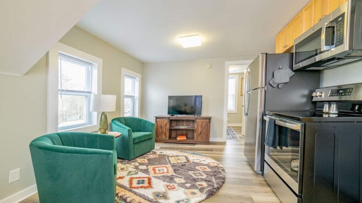 Upper Village Apartment | Tons of parking for your trailer and riding gear