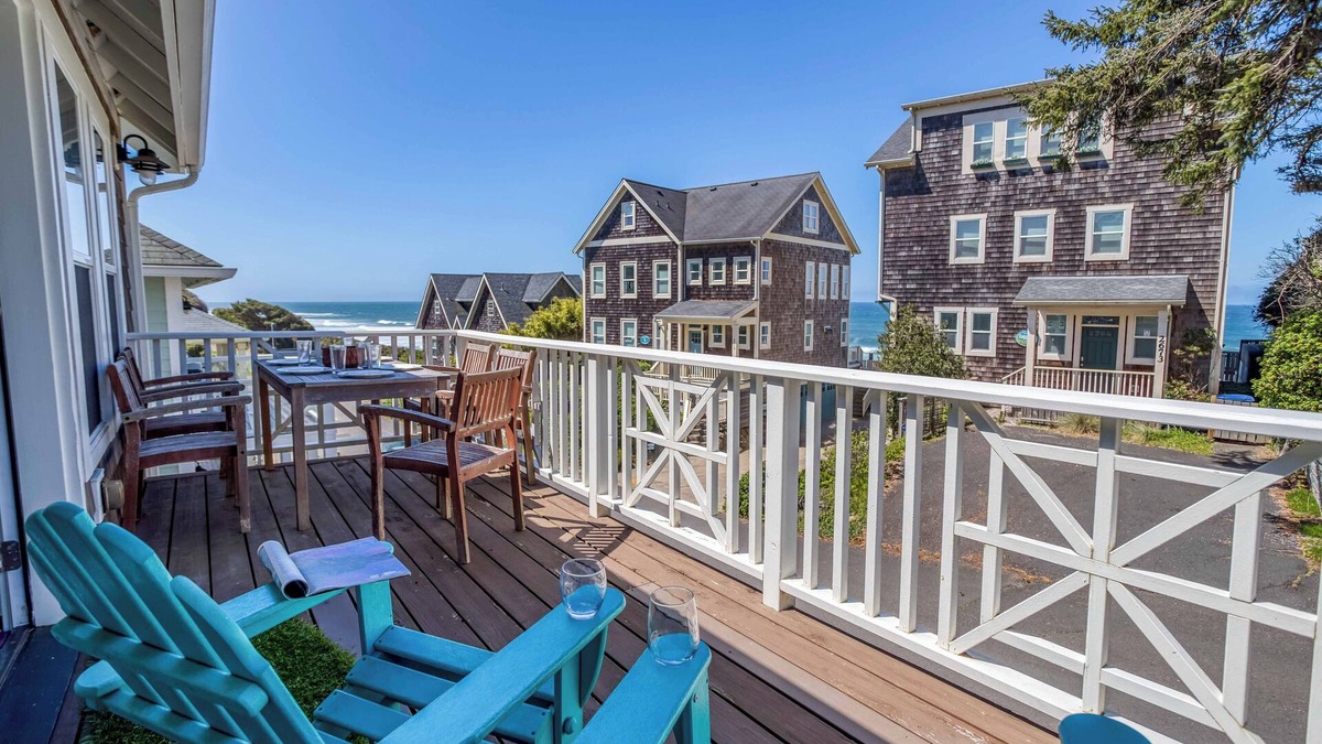 Logsden House | Top-Deck Hot Tub, Ocean Views, King Suite in this Gorgeous Olivia Beach Home!