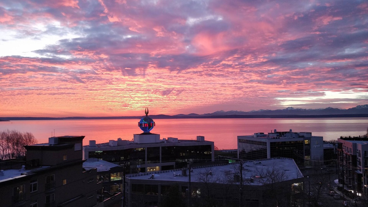 Downtown Seattle Condo | Top Floor Water View Oasis near Space Needle & Cruise