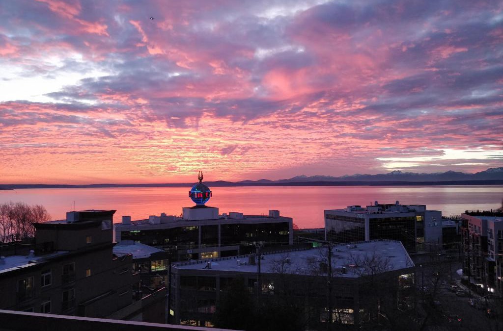 Lower Queen Anne Apartment | Top Floor Water View Oasis near Space Needle & Cruise