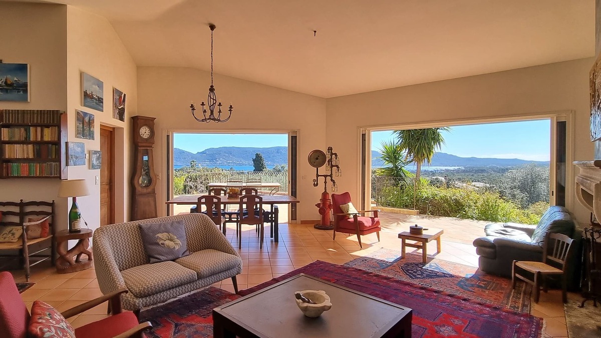 Porto-Vecchio Villa | Top of villa facing south sea view 5 bedrooms 1O pers