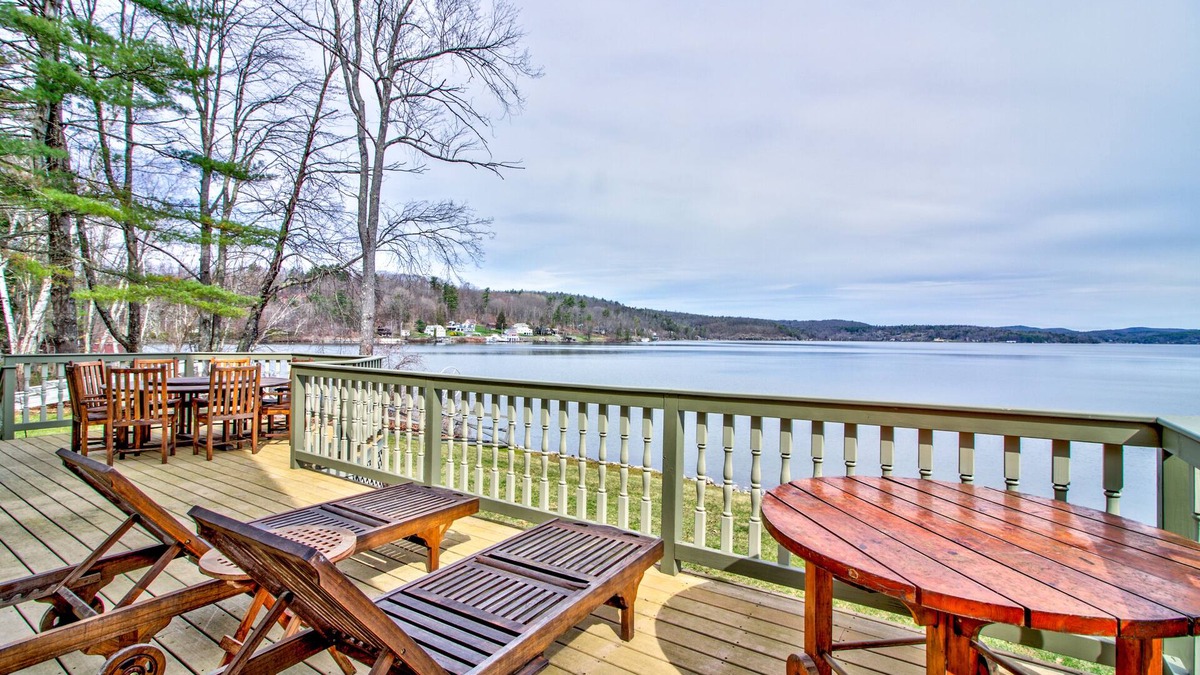 Bomoseen House | Totally remodeled year round LAKEFRONT home with stunning views of Lake Bomoseen