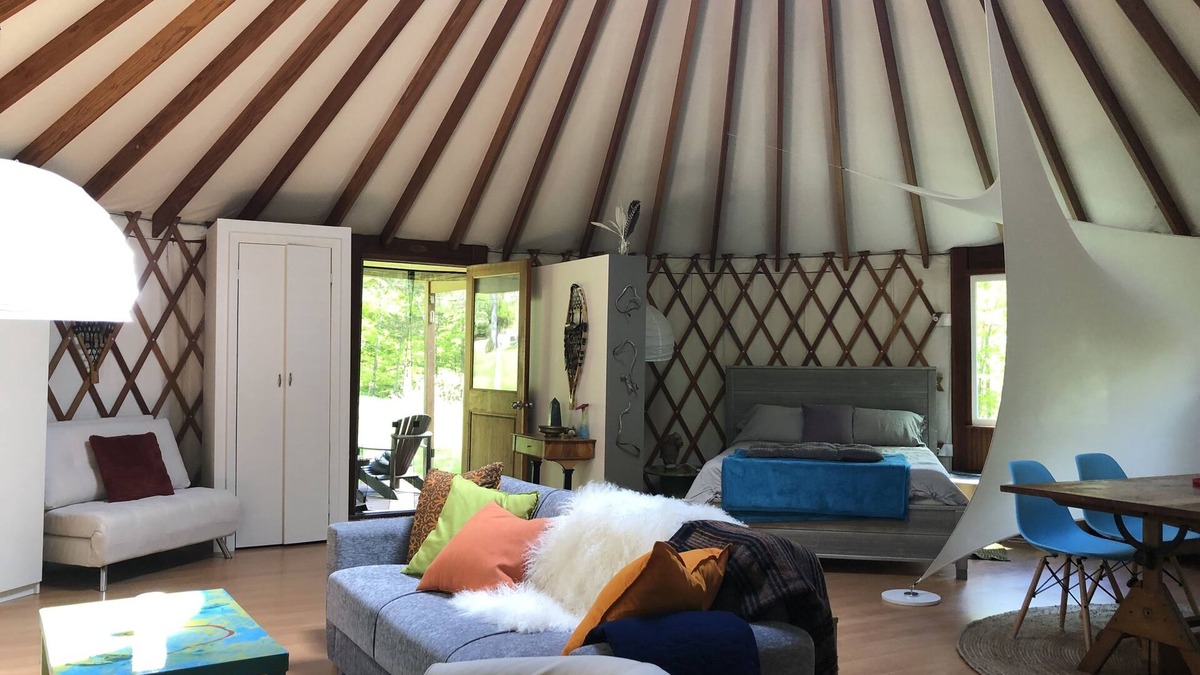 Ulster Park House | Totally secluded Yurt surrounded by waterfalls, brooks, cliffs and forest