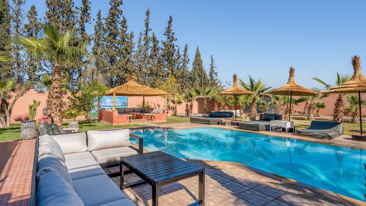 District of Sidi Youssef Ben Ali Villa | Très Belle Villa à 2km du Centre de Marrakech sur la rte d Ourika Avec 4 Suites