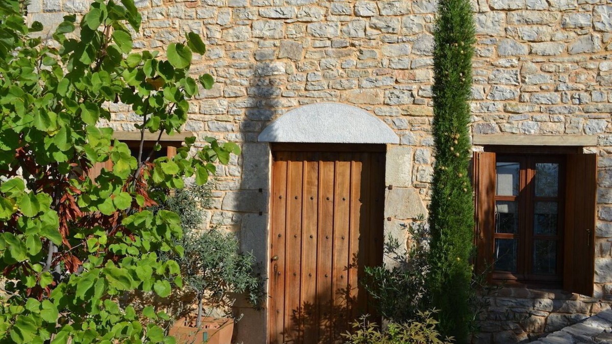 Vrousti House | Traditional stone house in mountain village, privacy, beautiful views, aesthetic