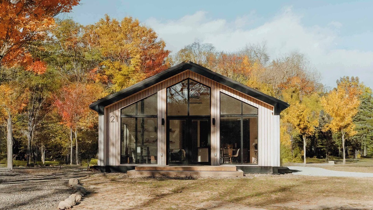 Kerhonkson House | Trail's End - Modern + Private Cabin in the Wood