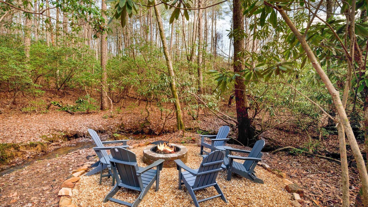 Blue Ridge Cabin | Trail Side Retreat, great cabin for small family vacation, honeymoon, or peacefu