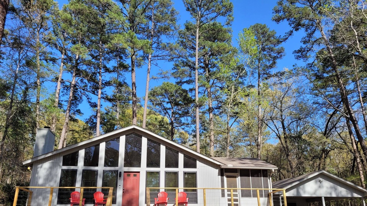 Holly Lake Ranch Cabin | @TrailsEdgeTX Trendy Cabin on 2 Acre Wooded Lot