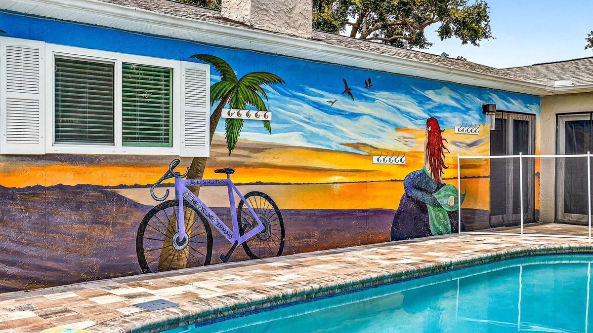 Palm Harbor House | Trailside Fun, .0.5 miles from the Pinellas Bike Heated Pool,Summer Ready!