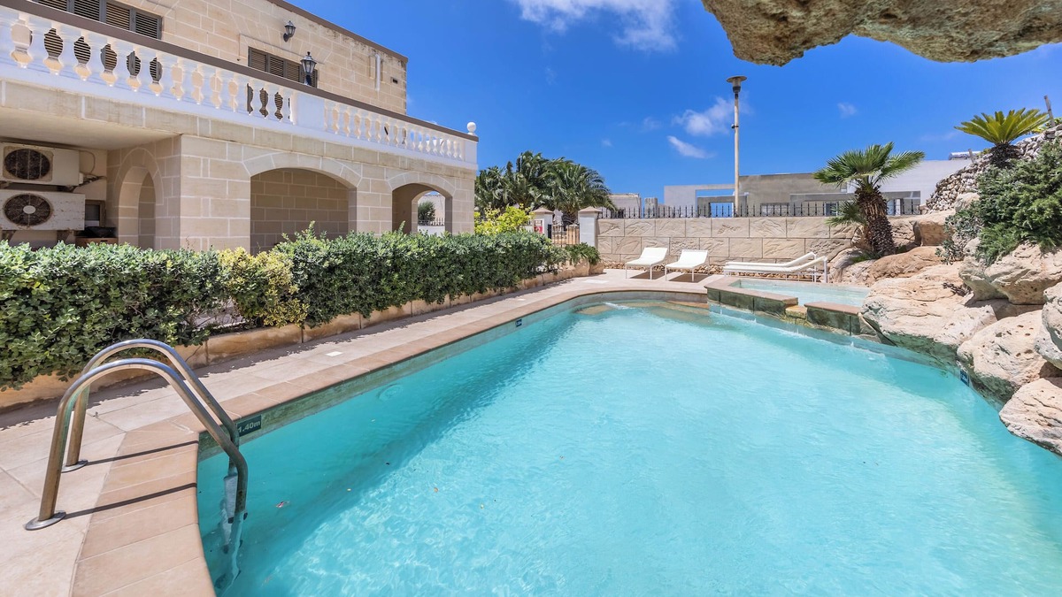 Santa Maria Estate Villa | TranquiI Villa Apartments Units Mellieha Two Bedrooms own terrace & Shared Pool