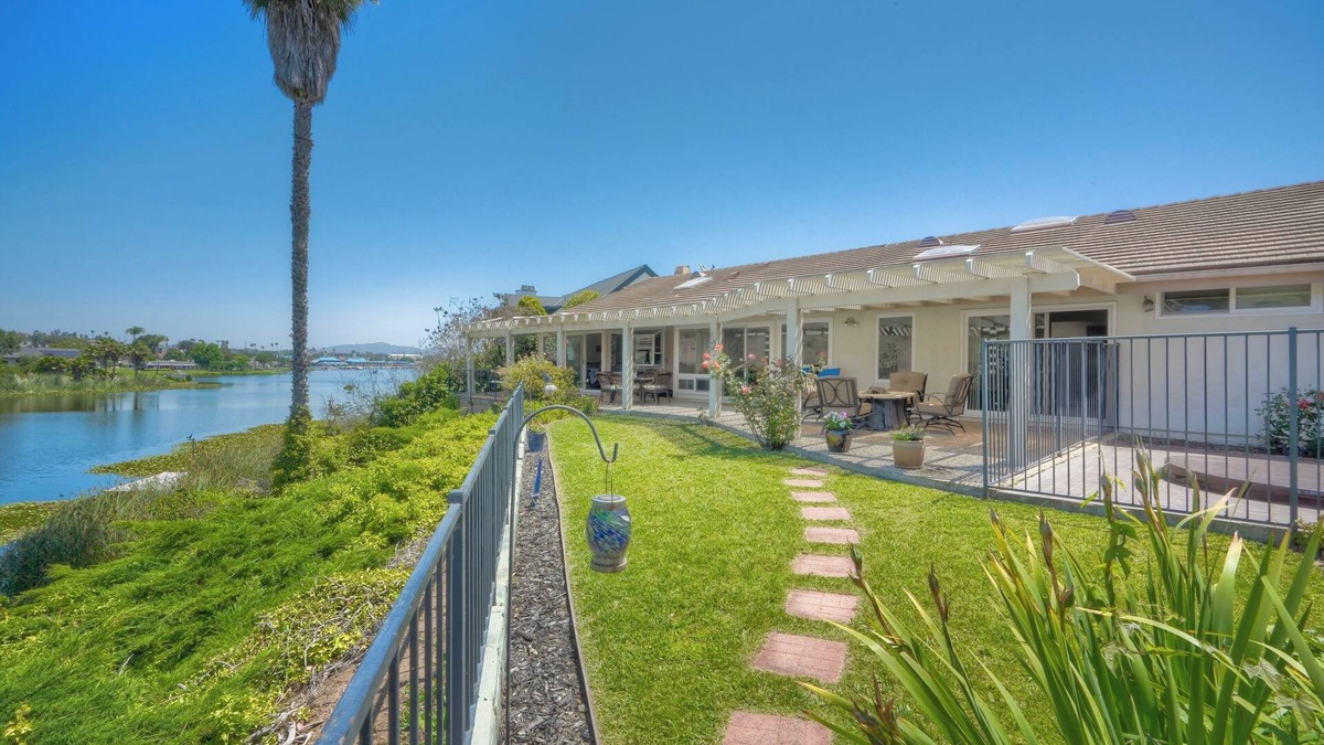 Lake San Marcos House | Tranquil 3-bedroom Lakefront Retreat with Private Dock in Lake San Marcos