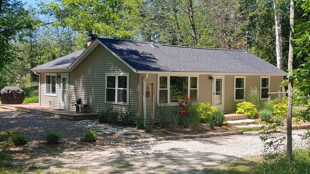 Oostburg House | Tranquil Cottage in the Woods with Lake Michigan only 300 feet away.