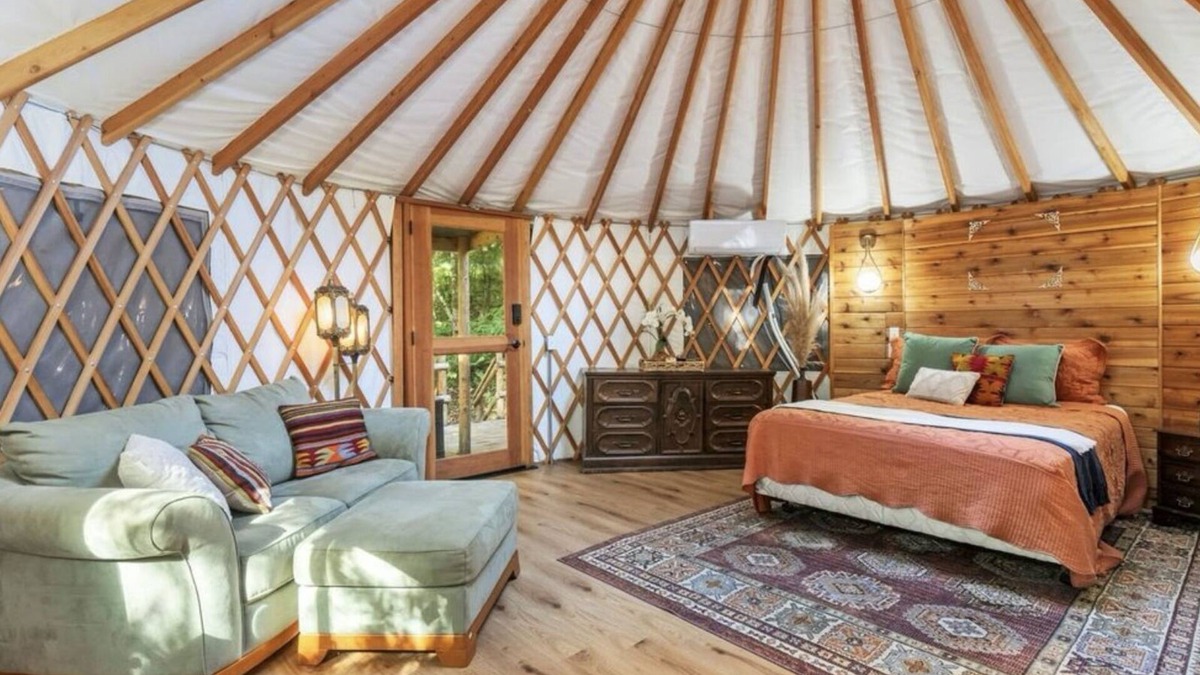 West Hills Cabin | Tranquil Forest Yurt Retreat in Washington State.