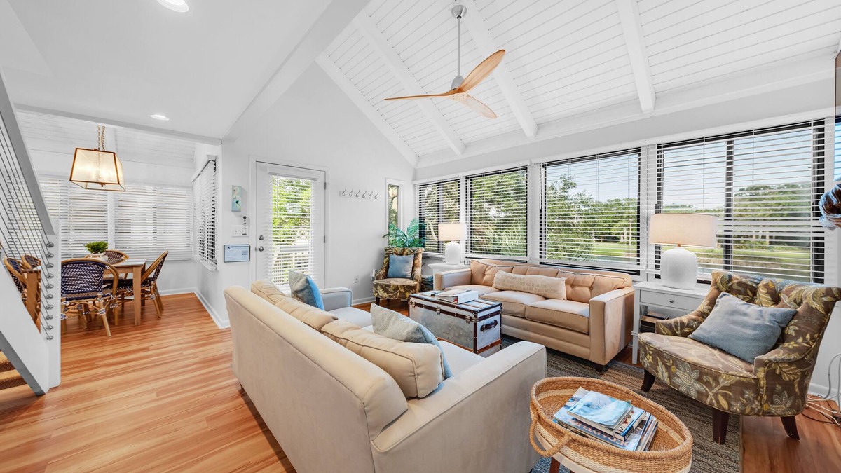 Sealoft Villas House | Tranquil Lagoon and Golf Course Views! Amenity Cards! Close to Beach! Pets!