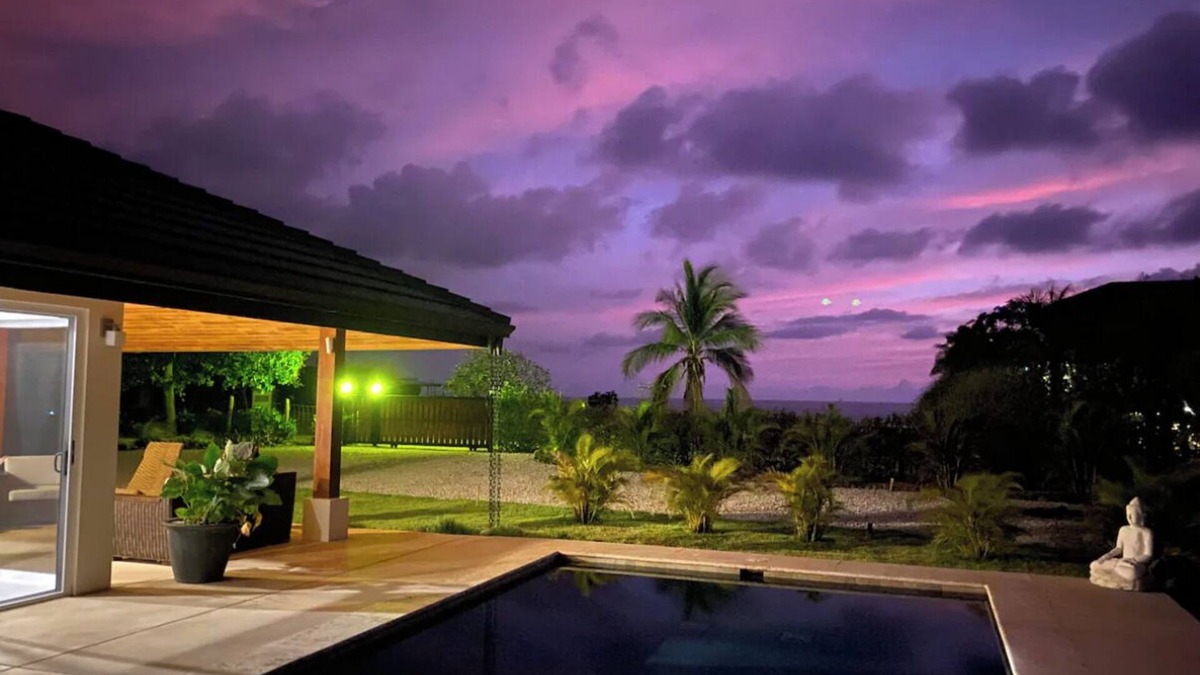 Playa Negra House | Tranquil Oceanview Kasa Kurij with Pool, amazing Sunsets, Beach, Surf & GeoDome!