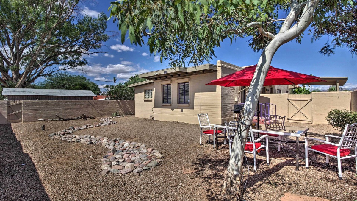 Sam Hughes House | Tranquil Tucson Home w/Yard - Walk to U of A