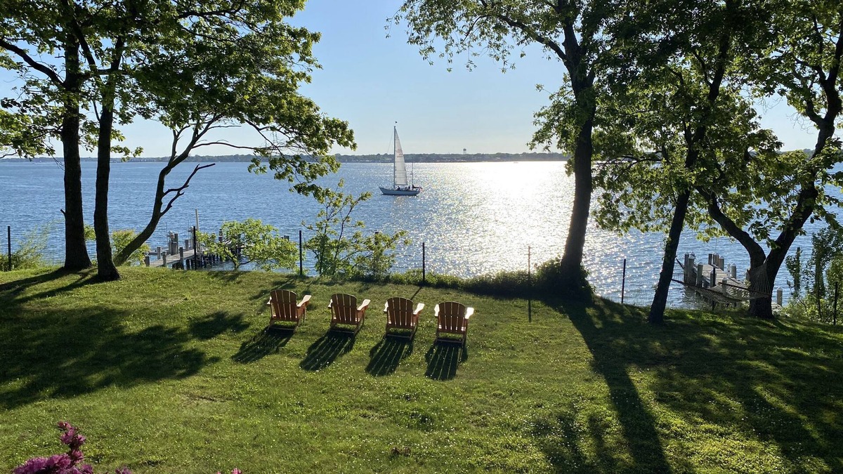 Hay Beach House | Tranquil, Beachfront Getaway with Dock, Fabulous Sunset Views!