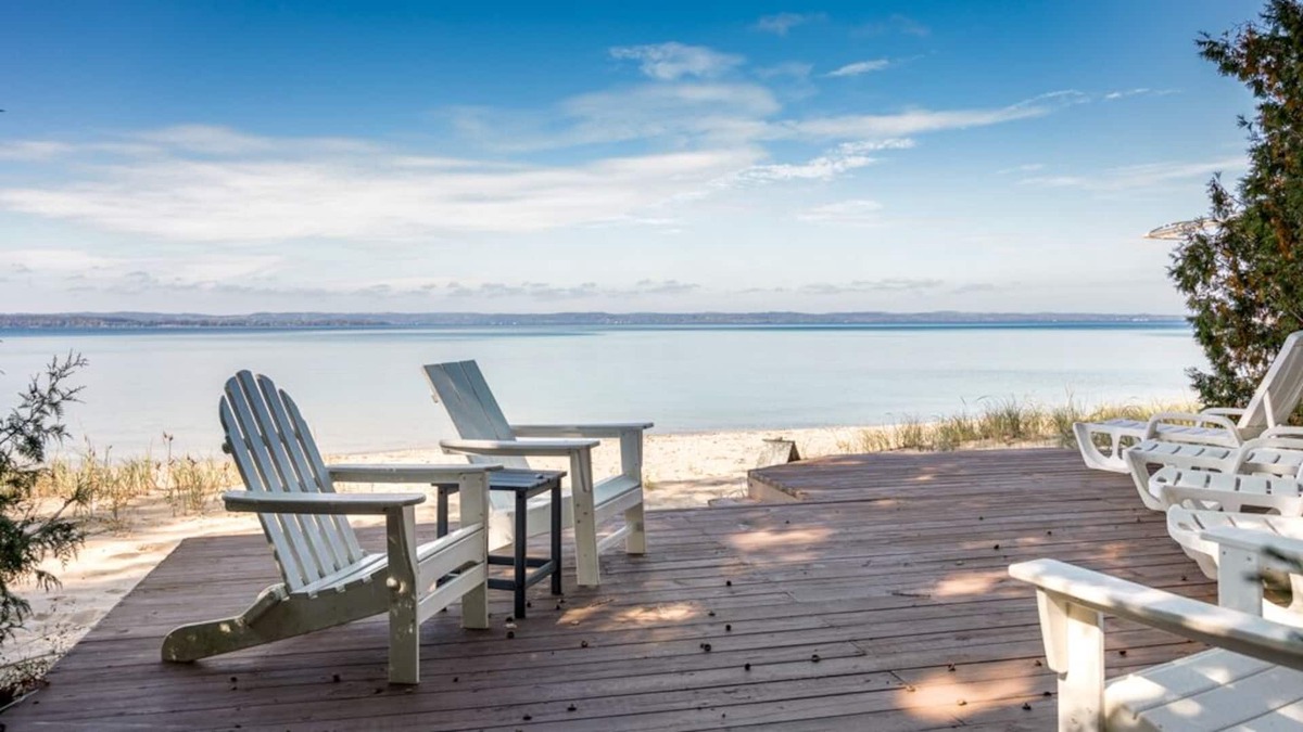 Traverse City Cottage | Traverse City, MI Old Mission Point-beach front serenity, swimming and sunsets