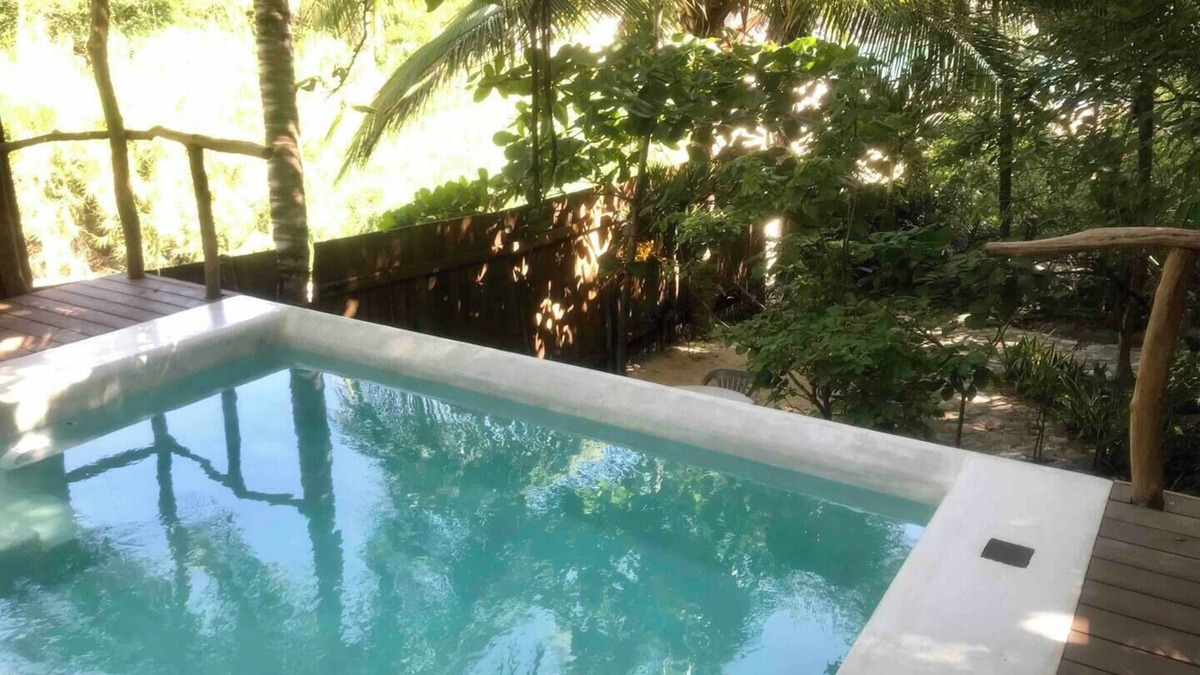 Arroyo Cruz House | Tree house Pergola Swimming pool at a virgin beach