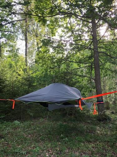 Agunnaryd House | Tree-tent overlooking lake in private woodland