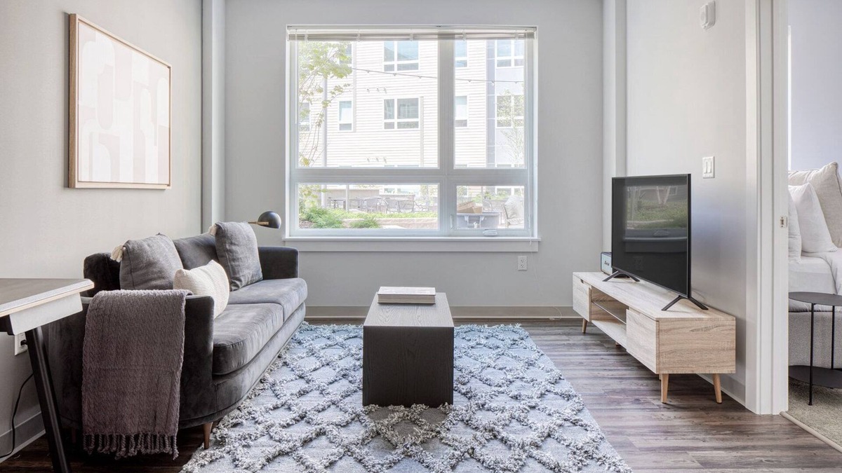 St. Elizabeth's Apartment | Trendy Brighton 1BR w/W/D, Gym, near T, Shops + Dining, by Blueground