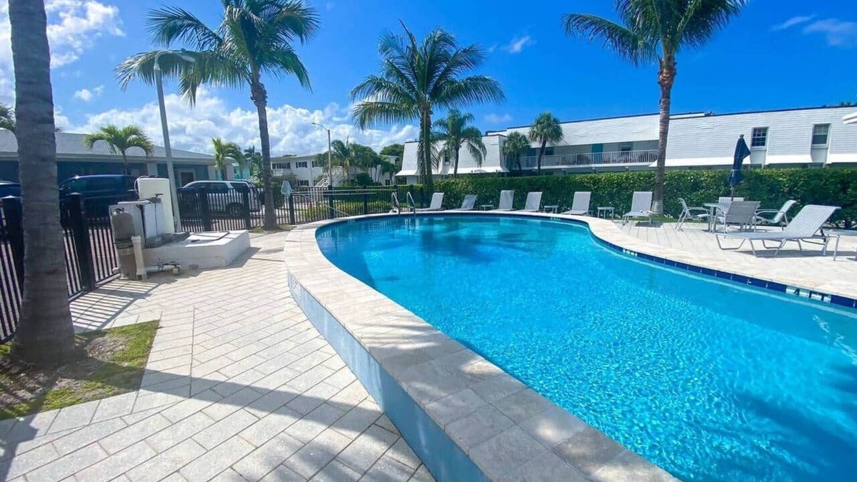 Singer Island Apartment | "Tropical Oasis" by the beach & shops, with pool
