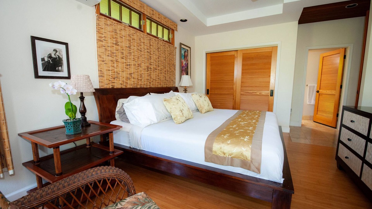Bayview Condo | Tropical Rendezvous Suite - Luxury Studio in tropical gardens with koi ponds.