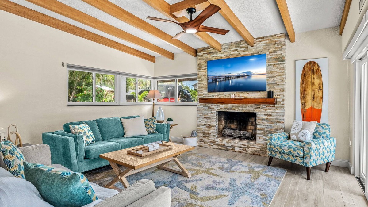 Cocoa Beach House | Tropical Riverfront Retreat w/Heated Pool, Spa, Tiki Hut & Dock! 🌴
