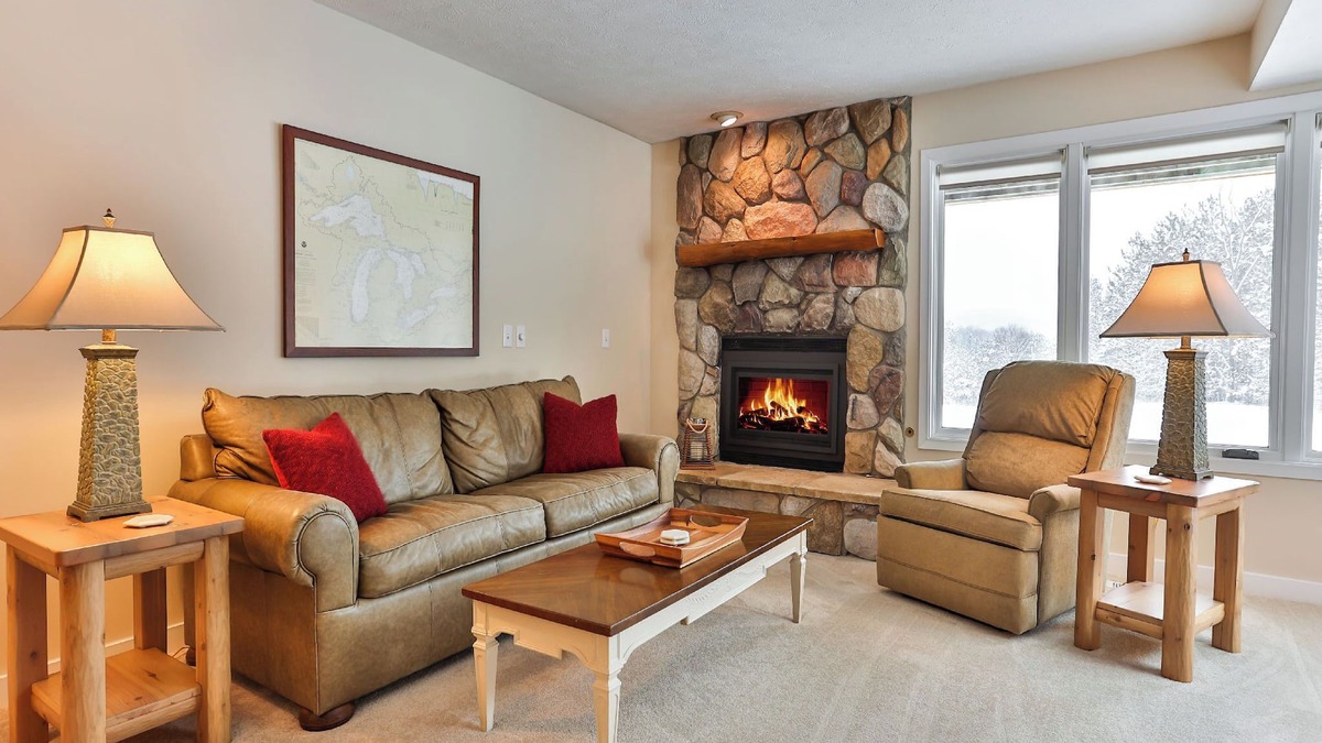 Harbor Springs Condo | Trout Creek Condo #57 - 2 Bedrooms 2 Baths, 3 TV's w/Streaming