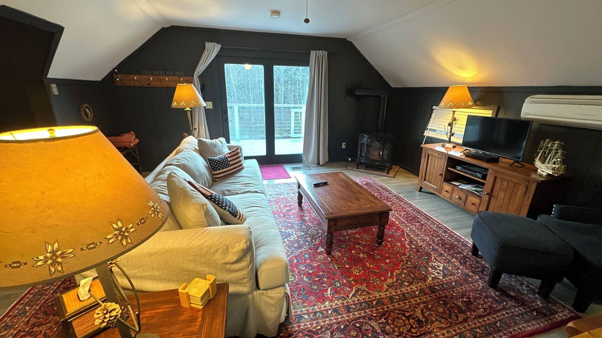 Montgomery Center Bed & Breakfast | Trout River Suite - Amazing 1BR suite with deck overlooking the Trout River & only 7 minutes to Jay Peak Resort. With Breakfast Included!