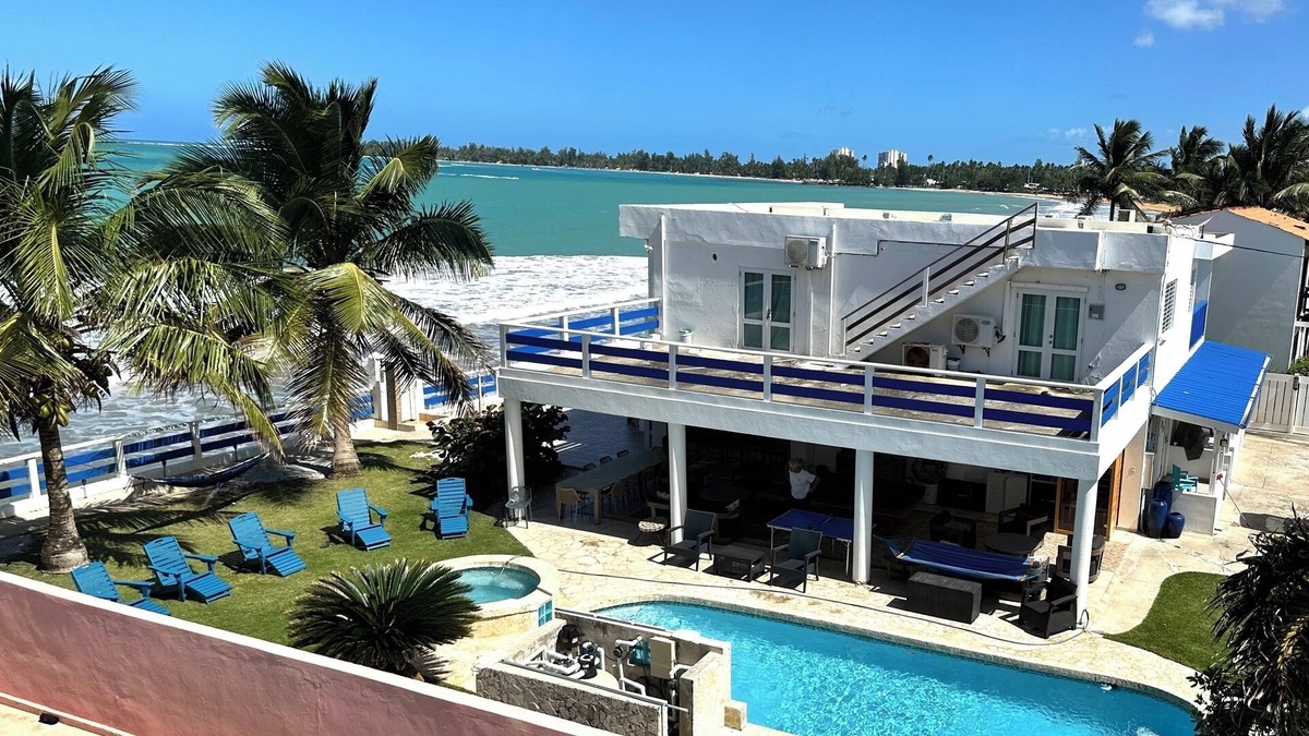 Playa Fortuna House | True Beachfront Stay in Luquillo, Hear the Waves – Steps to Food & Fun