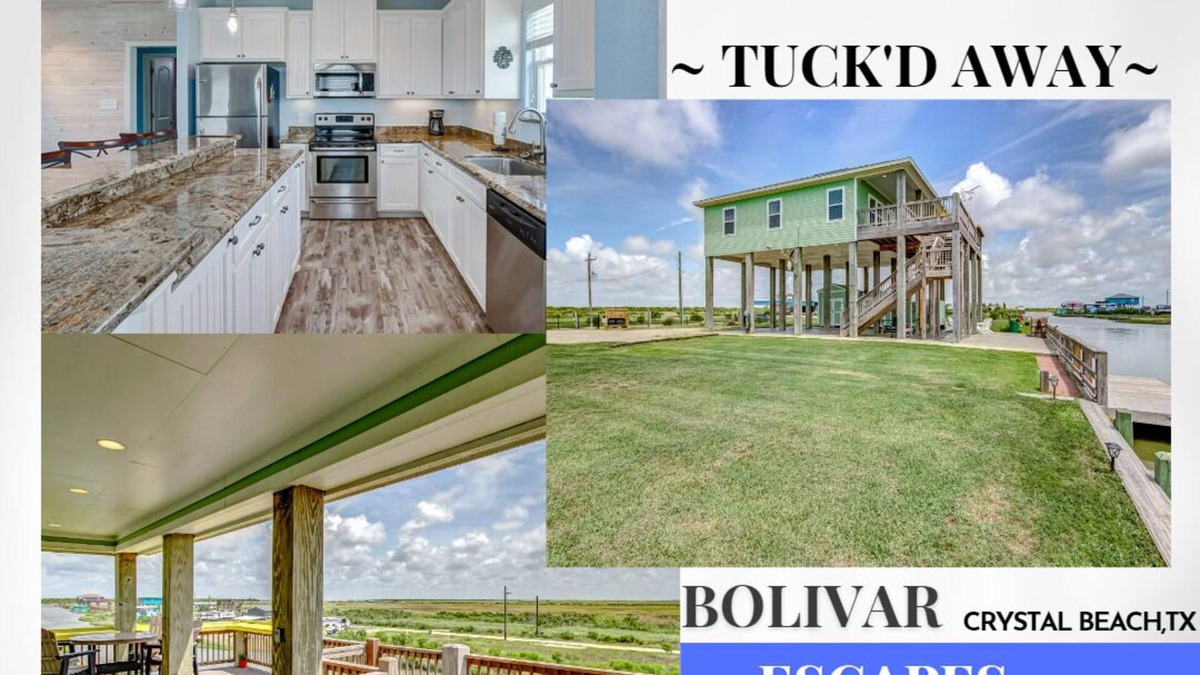 Port Bolivar House | Tuck'd Away - Beautiful home on a canal. Great for fishing!