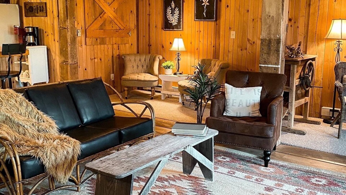 Fairborn House | Tucked beneath our historic 1895 German bank barn, is the Bunkhouse!
