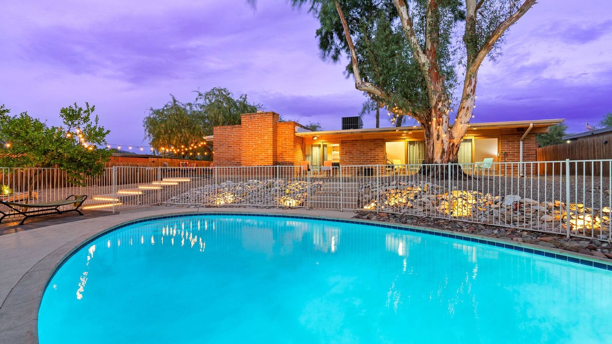Tucson House | Tucson Oasis – Mid-Century Pool Home w/Huge Deck