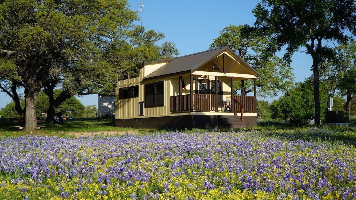 Kingsland Cottage | Tumbleweed tiny home on a gorgeous private lake in the Texas Hill Country