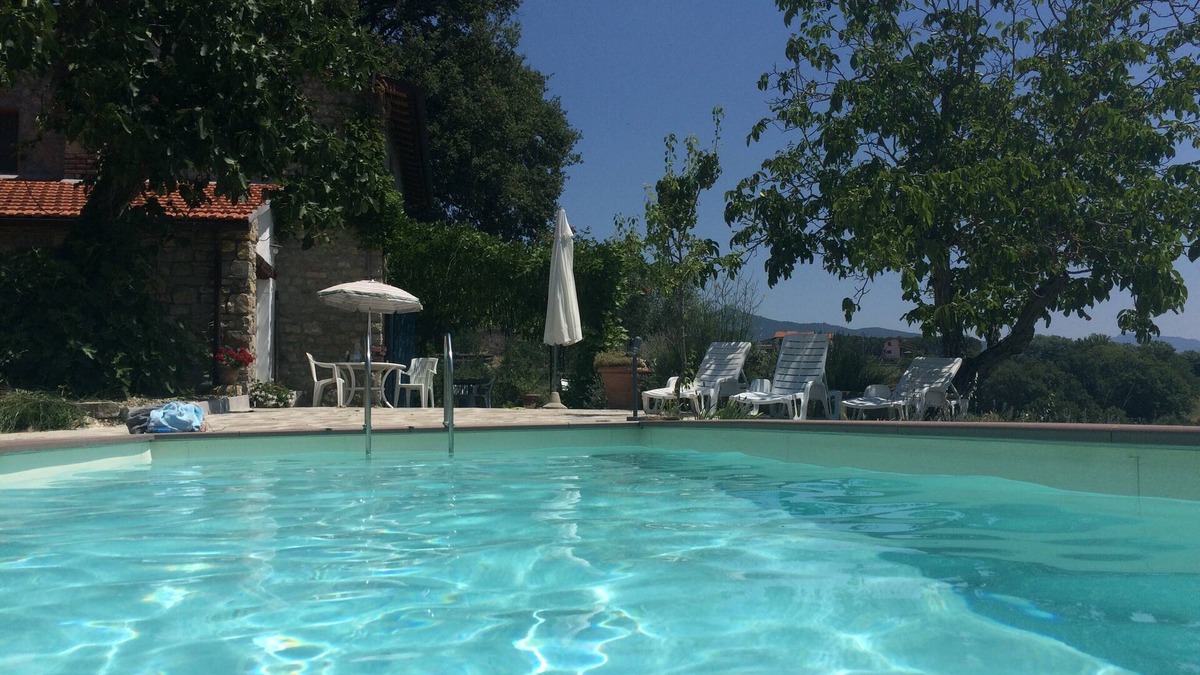 Poppi House | Tuscan farmhouse on own hill, peaceful, pool, terrace, views, Wi-Fi, cleanair