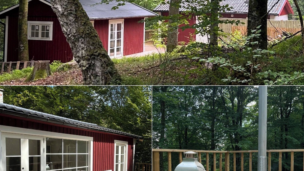Hastveda House | Two beautiful smaller houses with boat in a natural setting on Lursjön