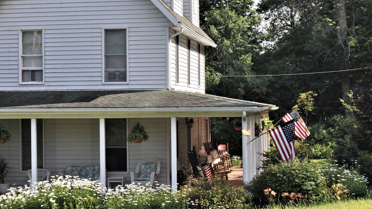 Eagles Mere House | Two Bedroom Across from Outlet Pond on edge of village and wooded trails.
