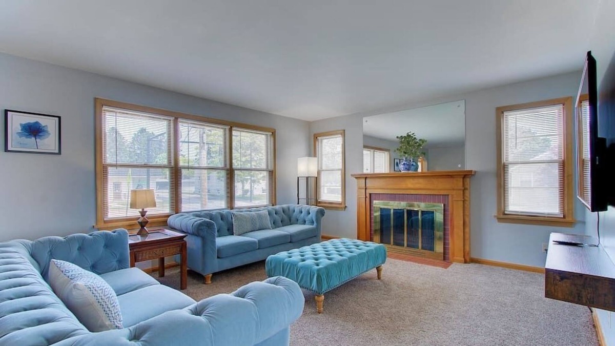 North Canton Apartment | Two Bedroom King Suite near Hall of Fame w/ Garage