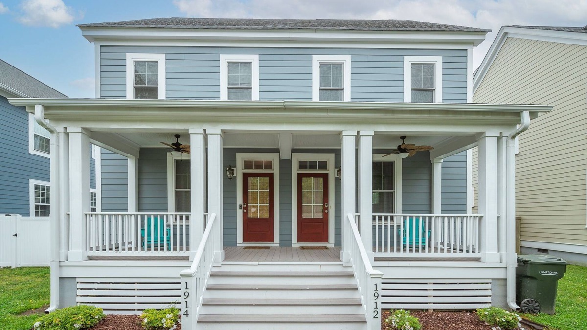 Buckroe Beach House | Two Classy Homes - Sleeps 20, Steps from the Beach